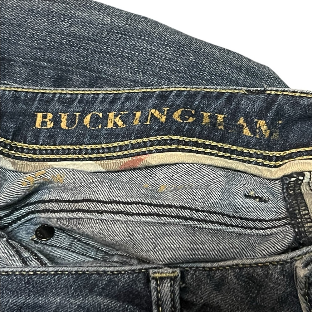 Burberry Brit Buckingham low rise skinny capri jeans in medium wash luxury - Picture 8 of 12